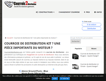 Tablet Screenshot of courroie2distribution.com
